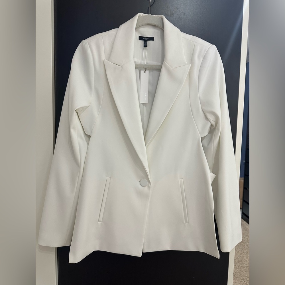 NEW NWT DREW Anastia White Blazer